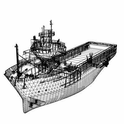 Platform Supply Vessel - 01 - 3D model_10