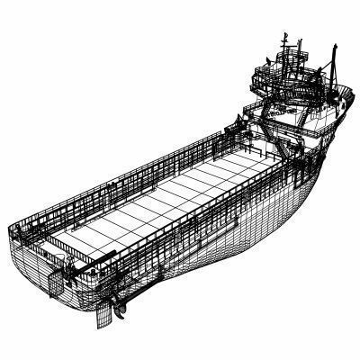 Platform Supply Vessel - 01 - 3D model_11