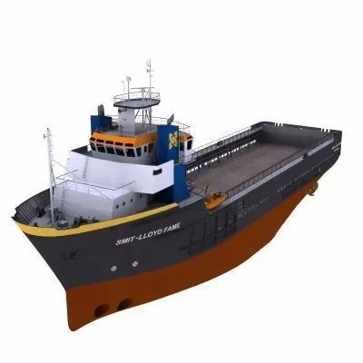 Platform Supply Vessel - 01 - 3D model_0