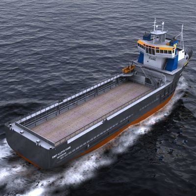 Platform Supply Vessel - 01 - 3D model_7