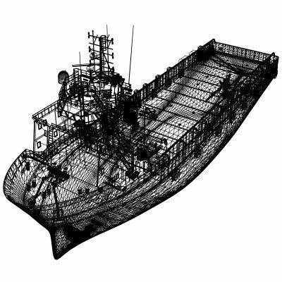 Platform Supply Vessel - 02 - 3D model_10