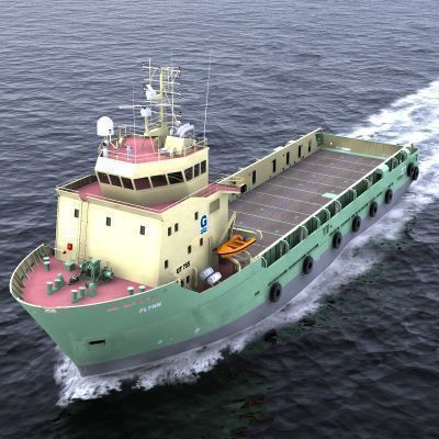 Platform Supply Vessel - 02 - 3D model_6