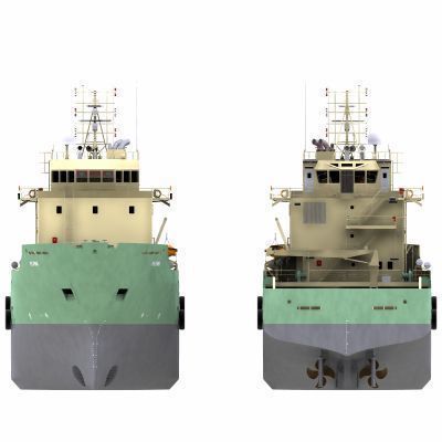 Platform Supply Vessel - 02 - 3D model_5