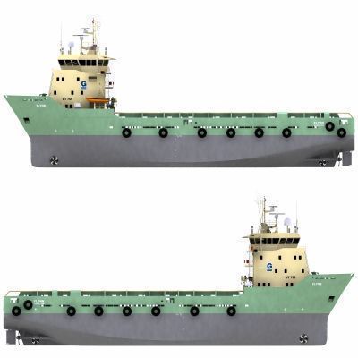 Platform Supply Vessel - 02 - 3D model_3
