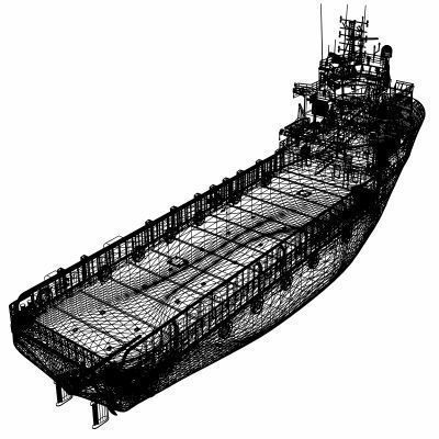Platform Supply Vessel - 02 - 3D model_11
