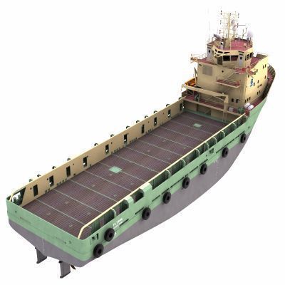 Platform Supply Vessel - 02 - 3D model_1