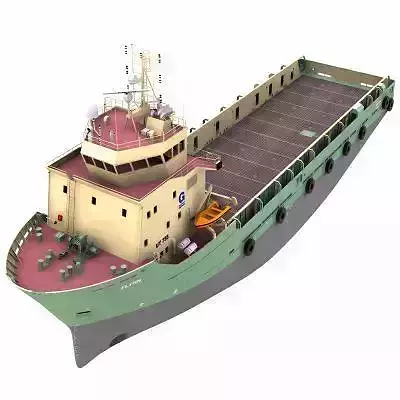 Platform Supply Vessel - 02 - 3D model