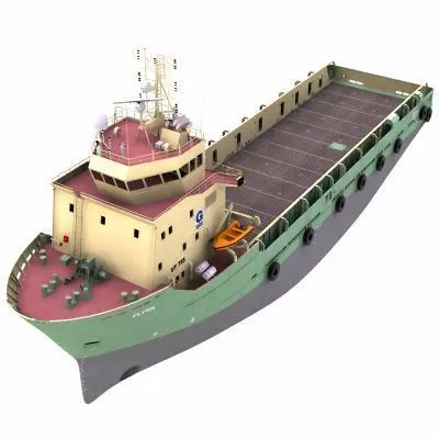 Platform Supply Vessel - 02 - 3D model_0