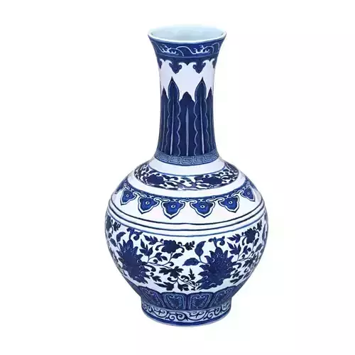 Chinese Indigo Vase 01