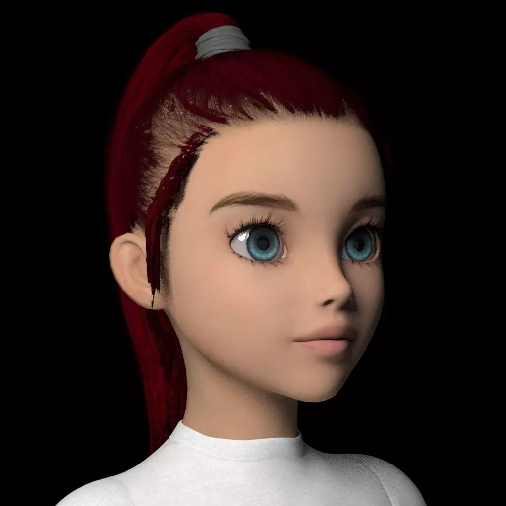 REDHEAD College Girl 3D model