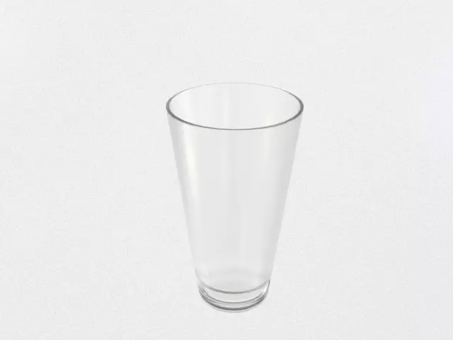 vaso de vidrio 3D model_0