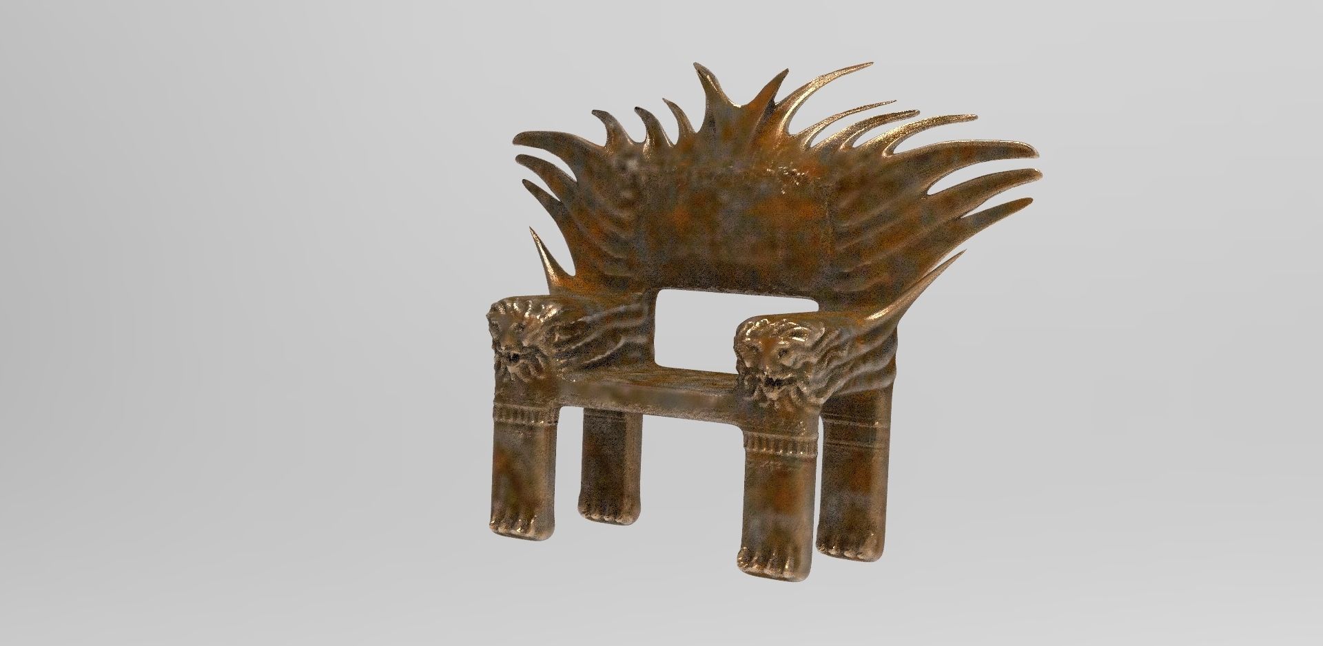 Alien Throne 3D model_1