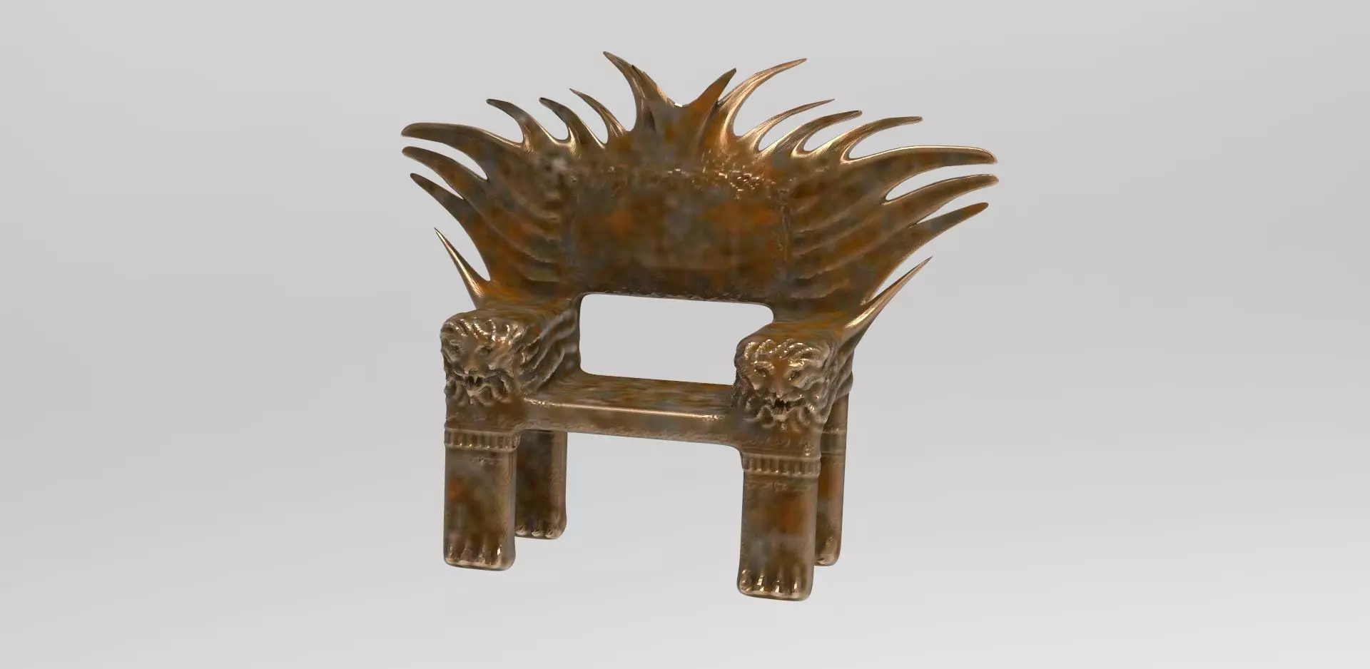 Alien Throne 3D model_0