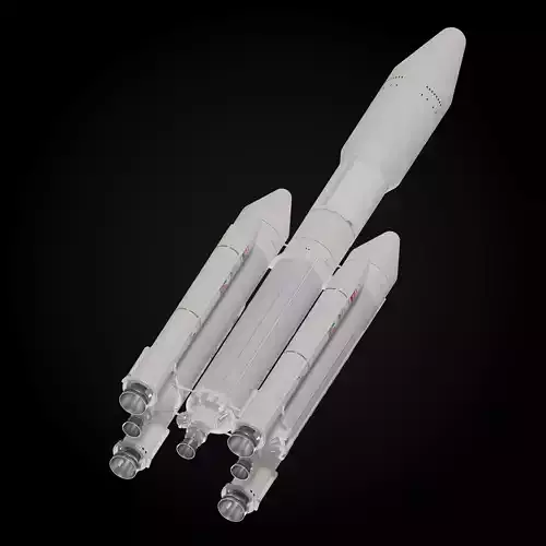 Ariane 543C rocket 3D model