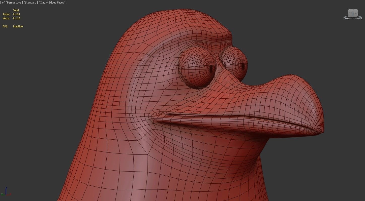 Penguin cartoon 3D model_7