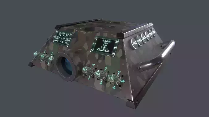 Military Equipment Multi-Function Range Finder Low-poly 3D model