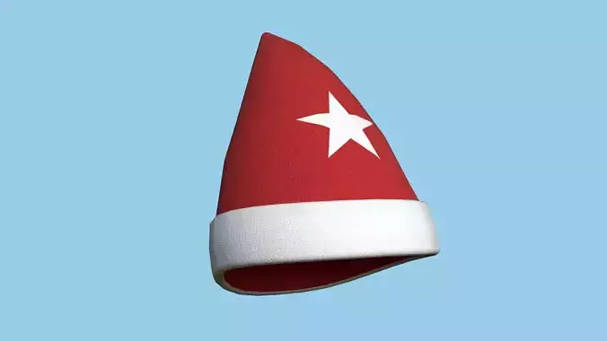 Gnome Hat 01 Red - Character Design Fashion - Time Mage Low-poly 3D model