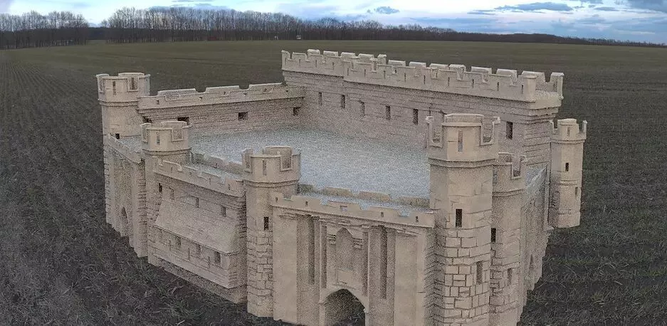 Castle layer 1 3D model