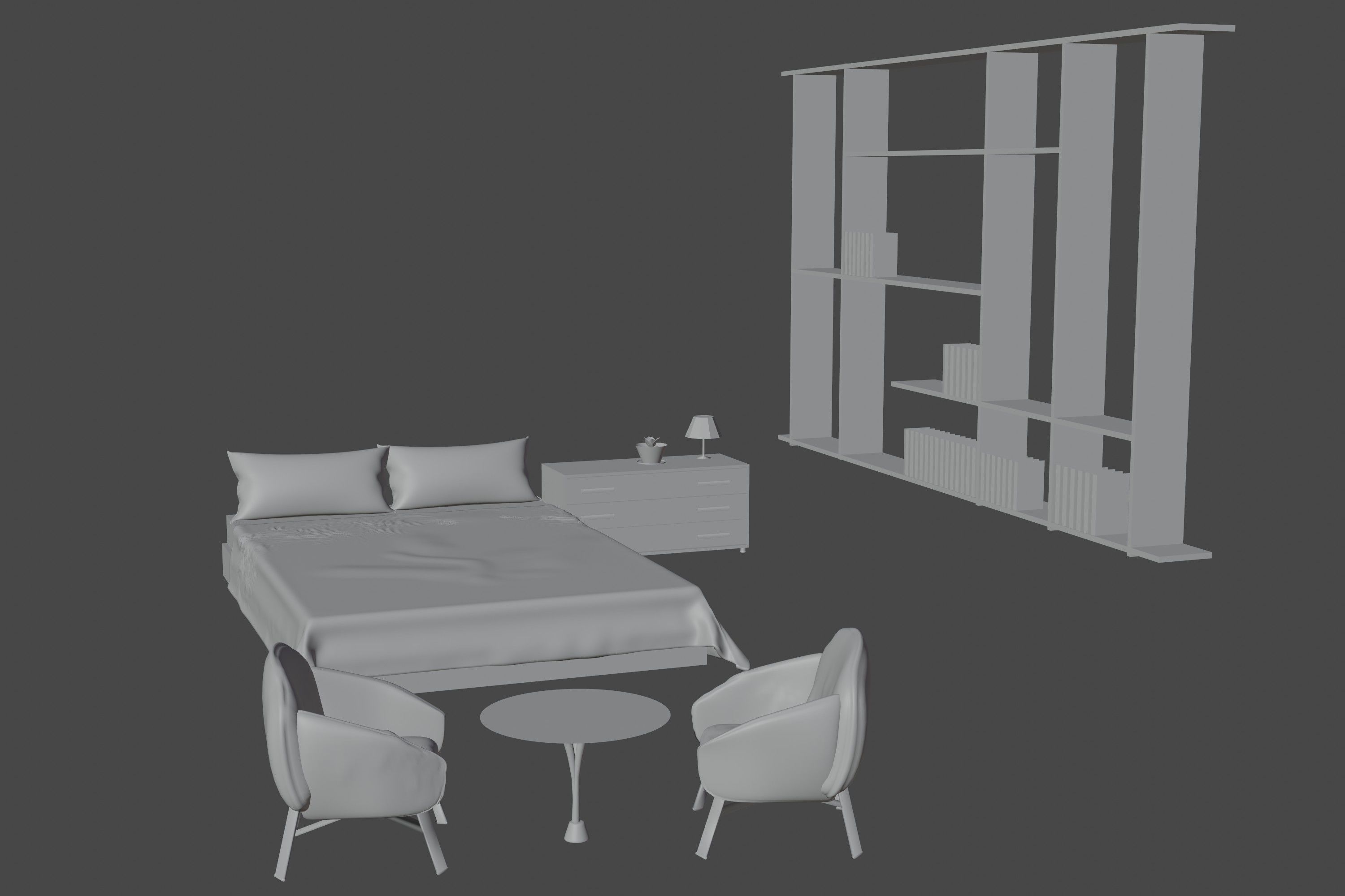 Model of a small room 3D model_5