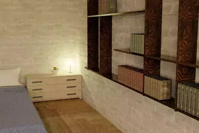 Model of a small room 3D model