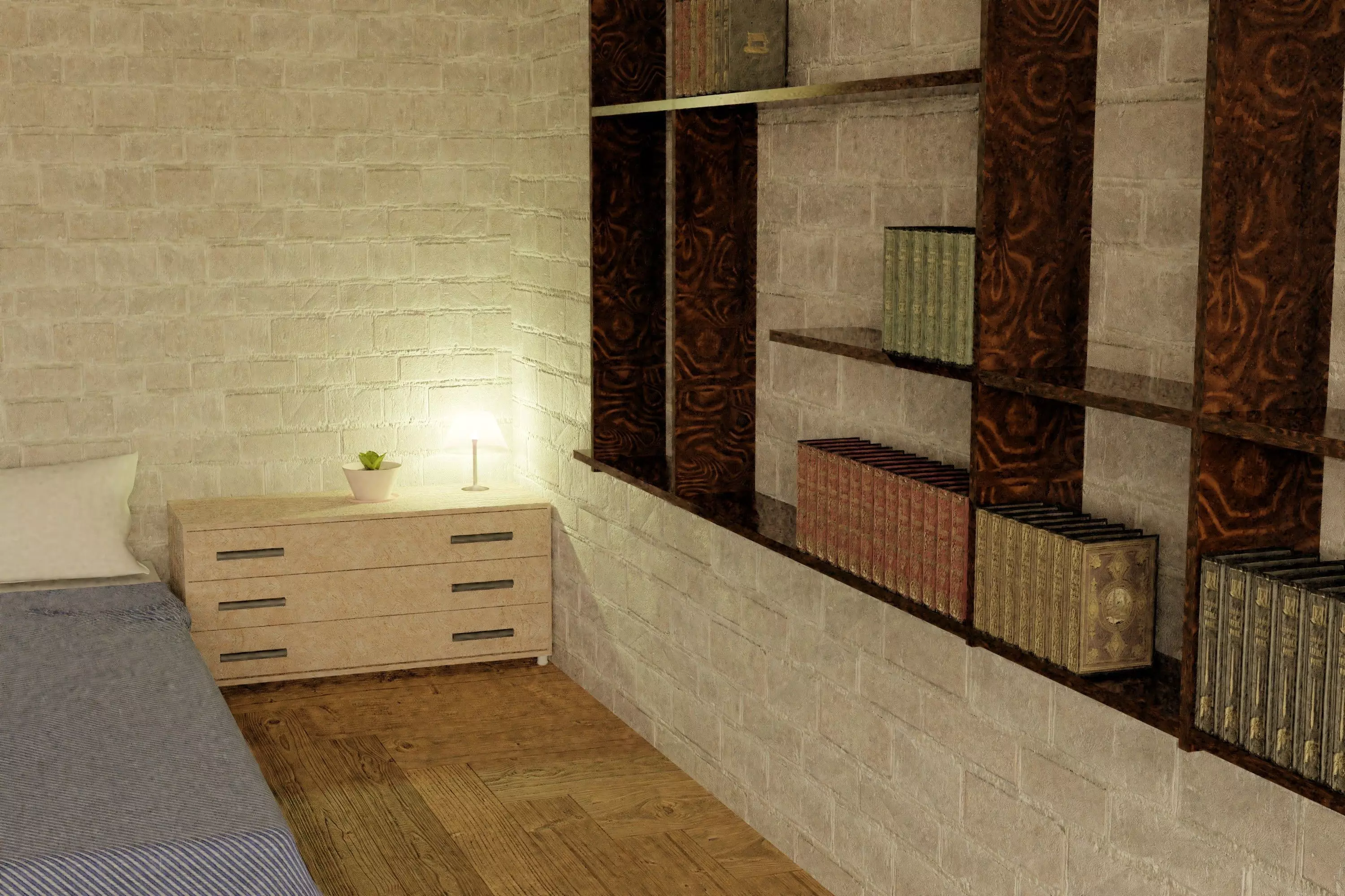 Model of a small room 3D model_0