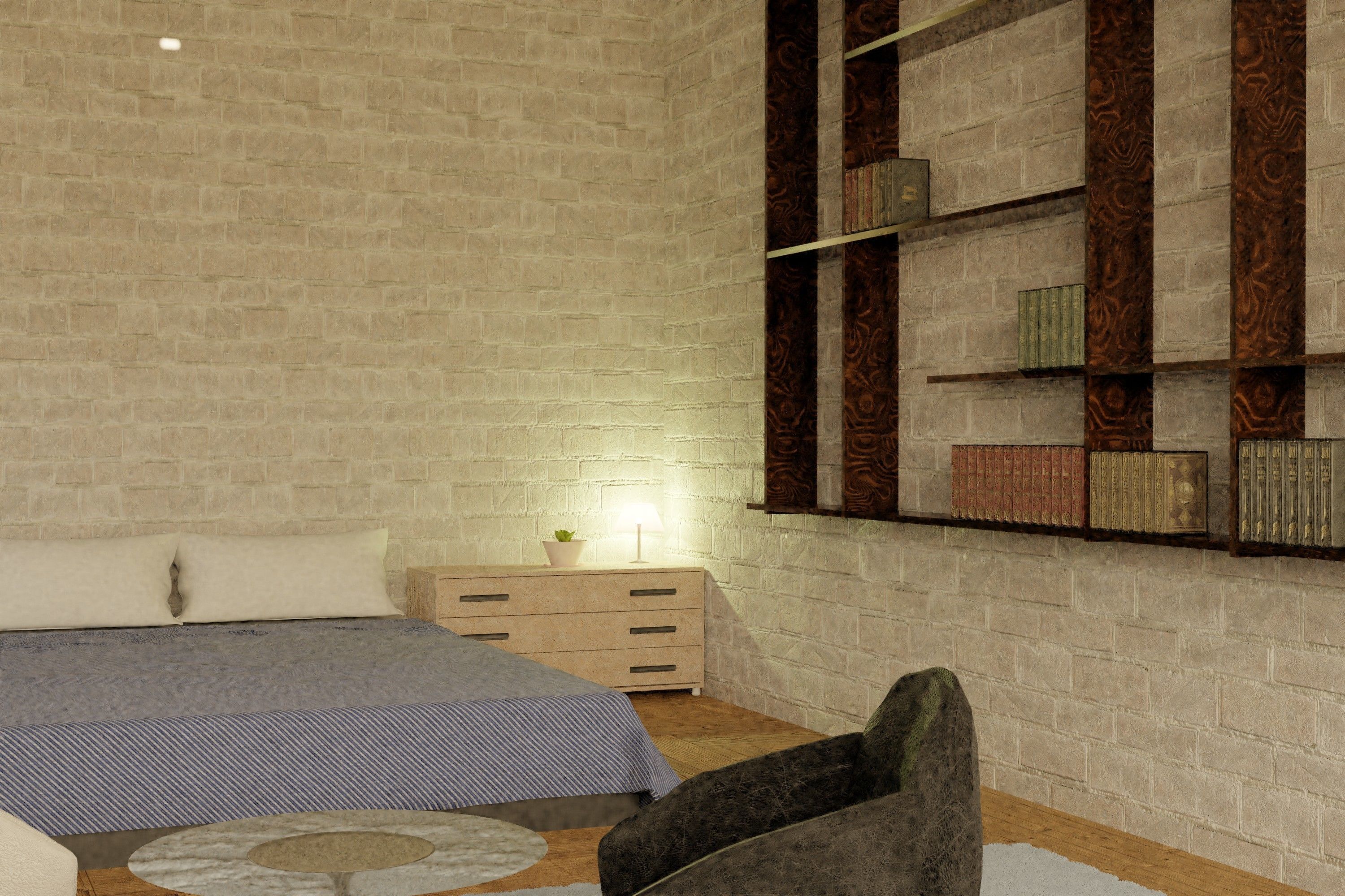 Model of a small room 3D model_1