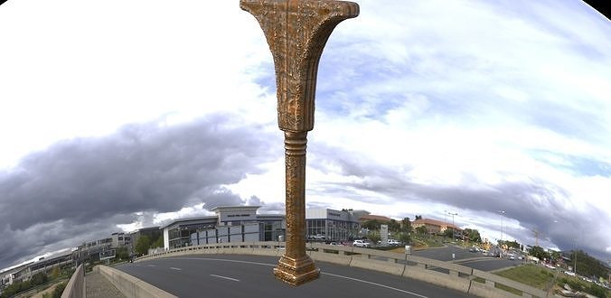 Baroque Pillar 3D model