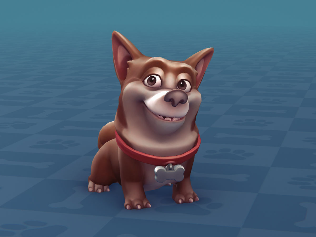 Cartoon Dogs Low-poly 3D model_19
