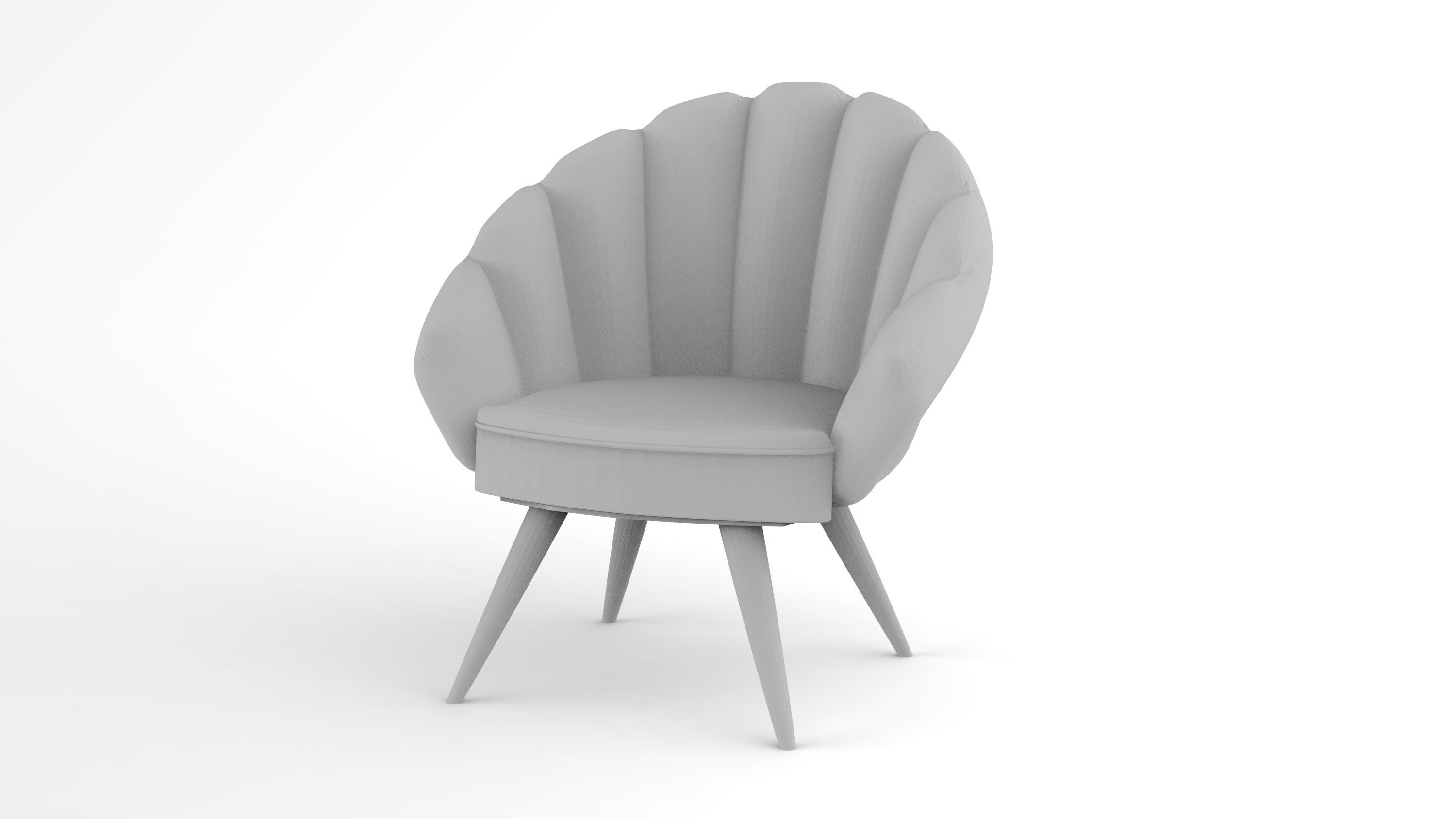 Armchair for Doll House 3D Print Model 3D print model_3