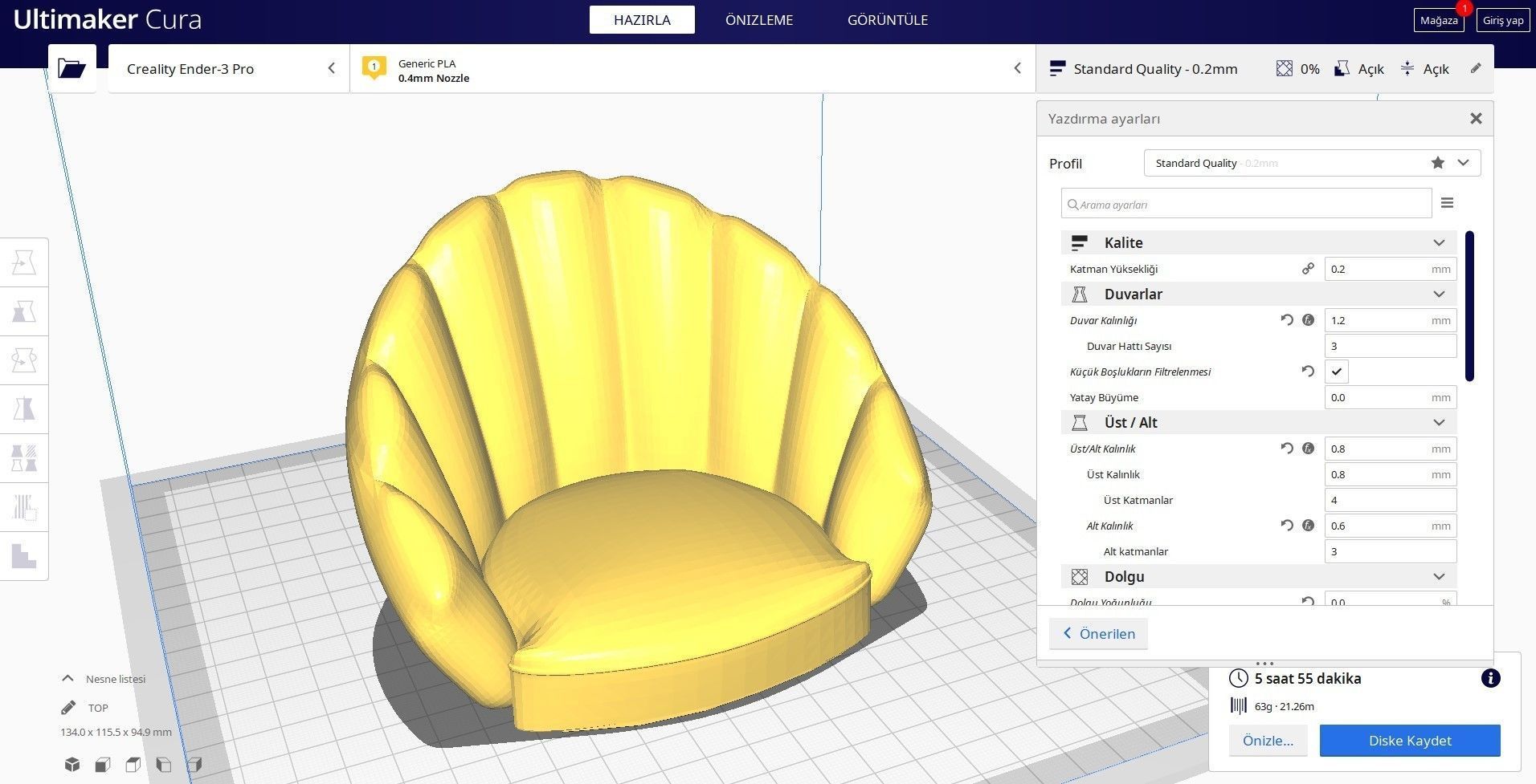 Armchair for Doll House 3D Print Model 3D print model_1