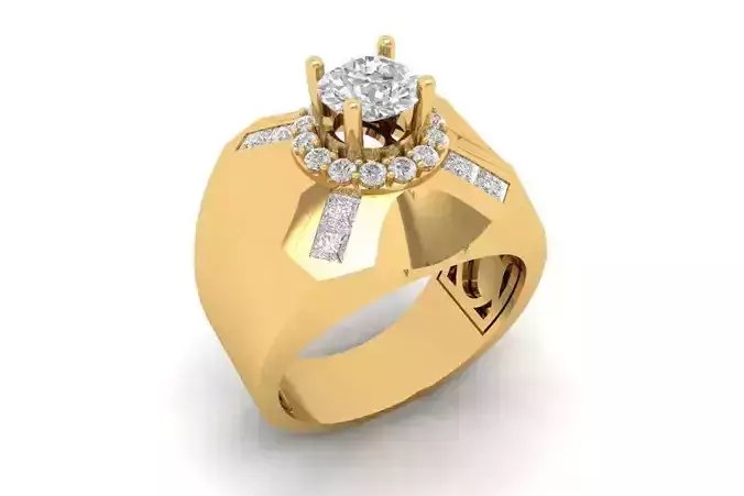 Luxury Diamond Statement Ring for Men  594