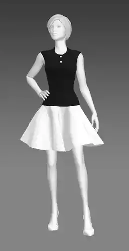 Woman Clothing Pose 473