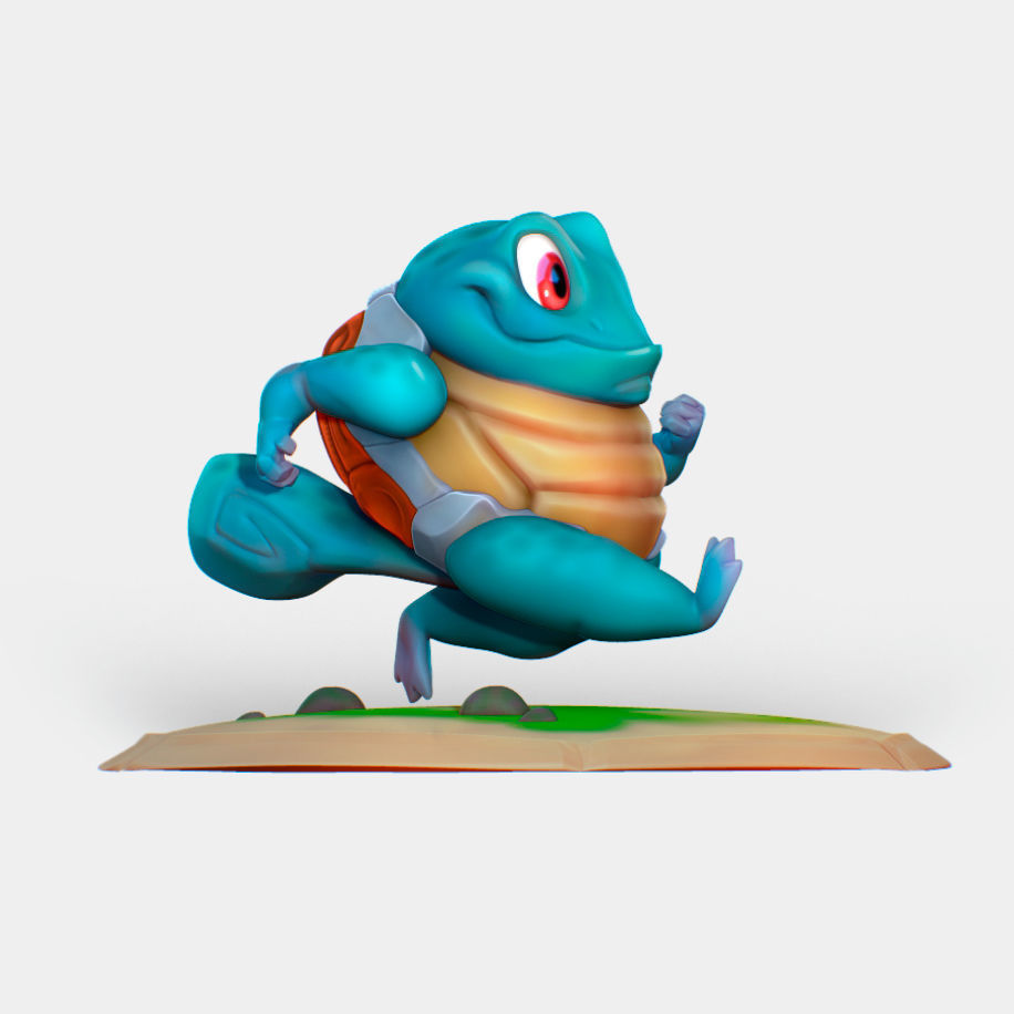 Squirtle 3D Model pokemon figurine 3D model_1