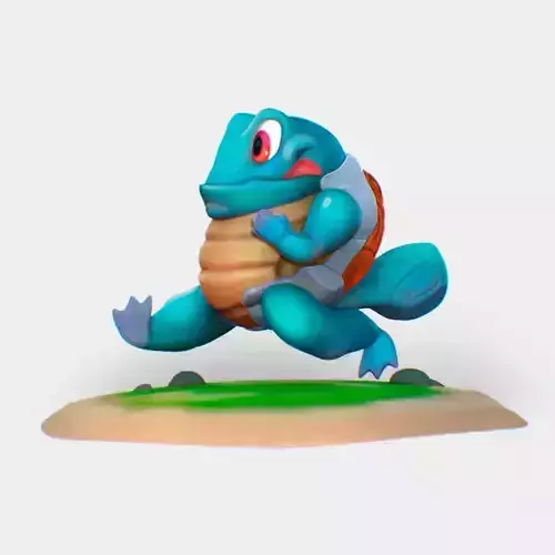 Squirtle 3D Model pokemon figurine