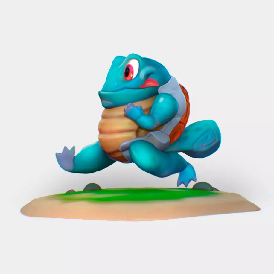 Squirtle 3D Model pokemon figurine 3D model_0