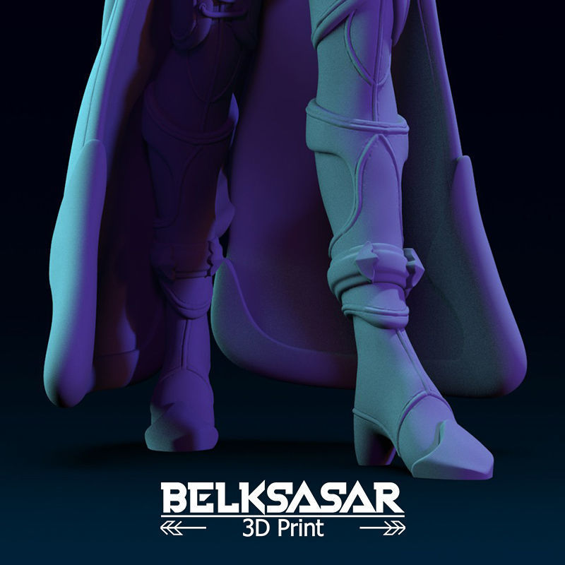 Vampire Hunter Girl 3D print model_10