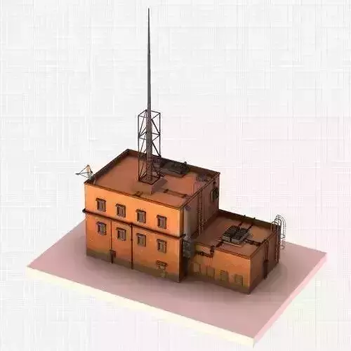 Futuristic Building  Free low-poly 3D model