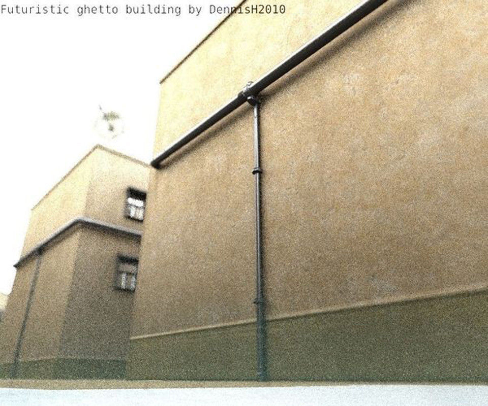 Futuristic Building  Free low-poly 3D model_12