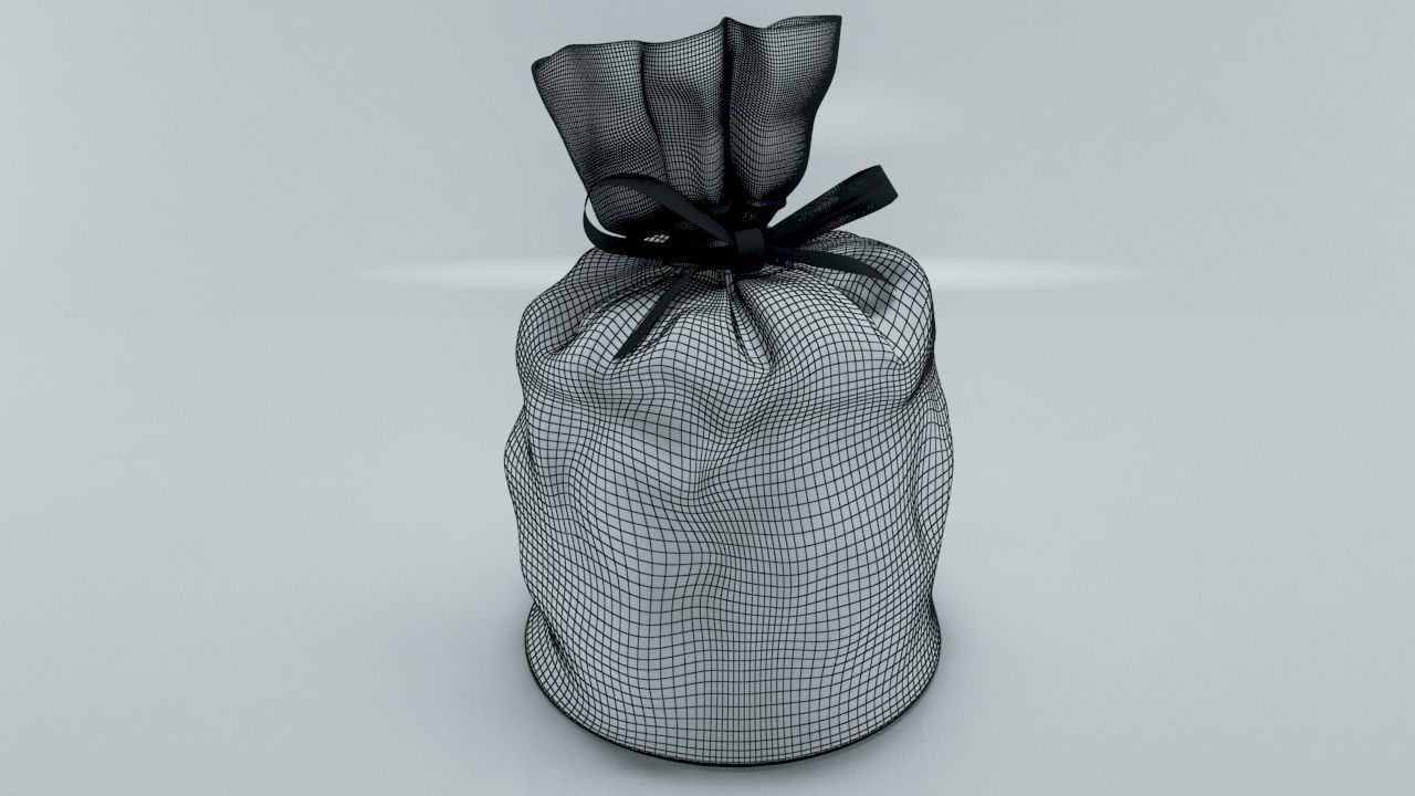 SACK BAG 3D model_4