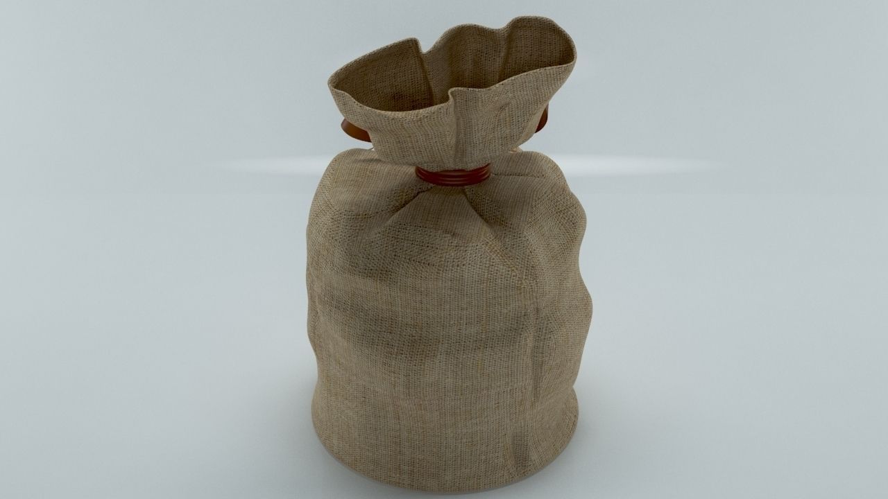 SACK BAG 3D model_3