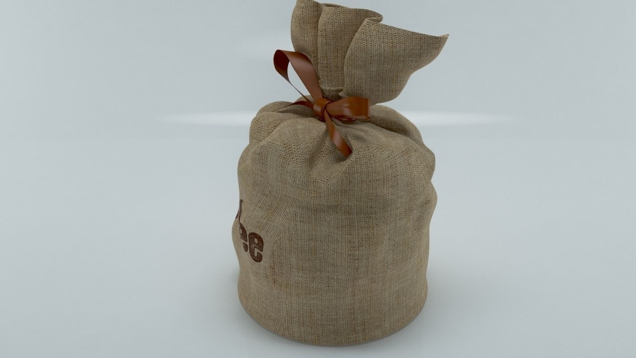 SACK BAG 3D model_1
