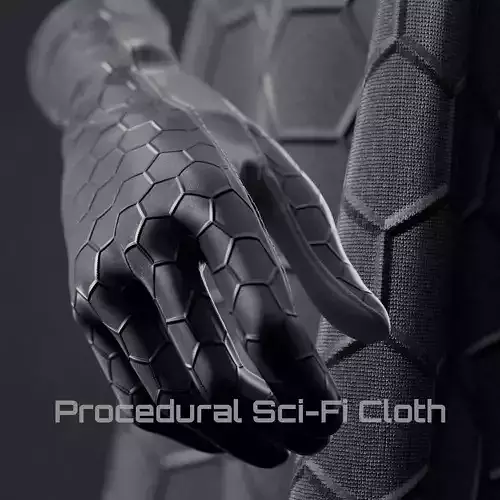 Procedural Sci Fi Cloth Shader