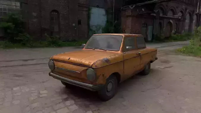 Old Soviet car ZAZ-968M
