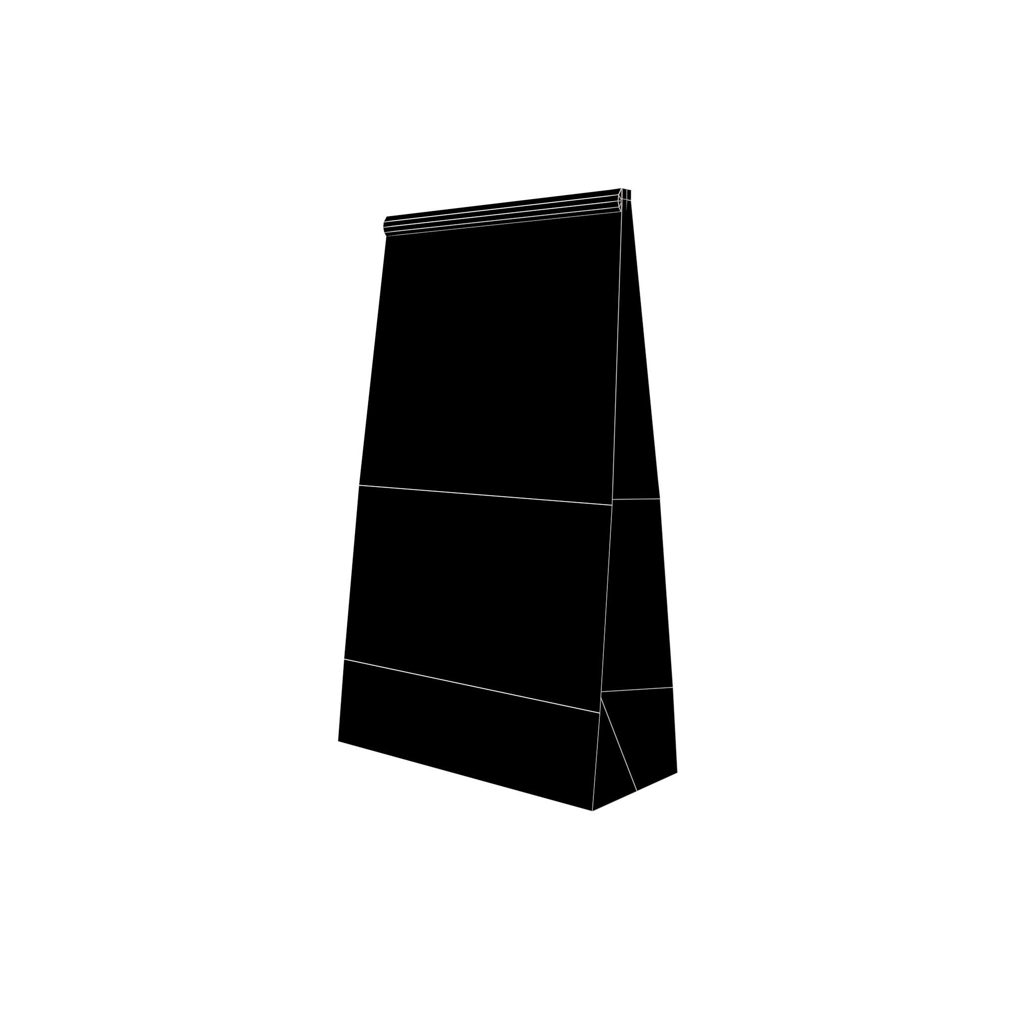 Paper Takeaway Bag v1 001 Free low-poly 3D model_5