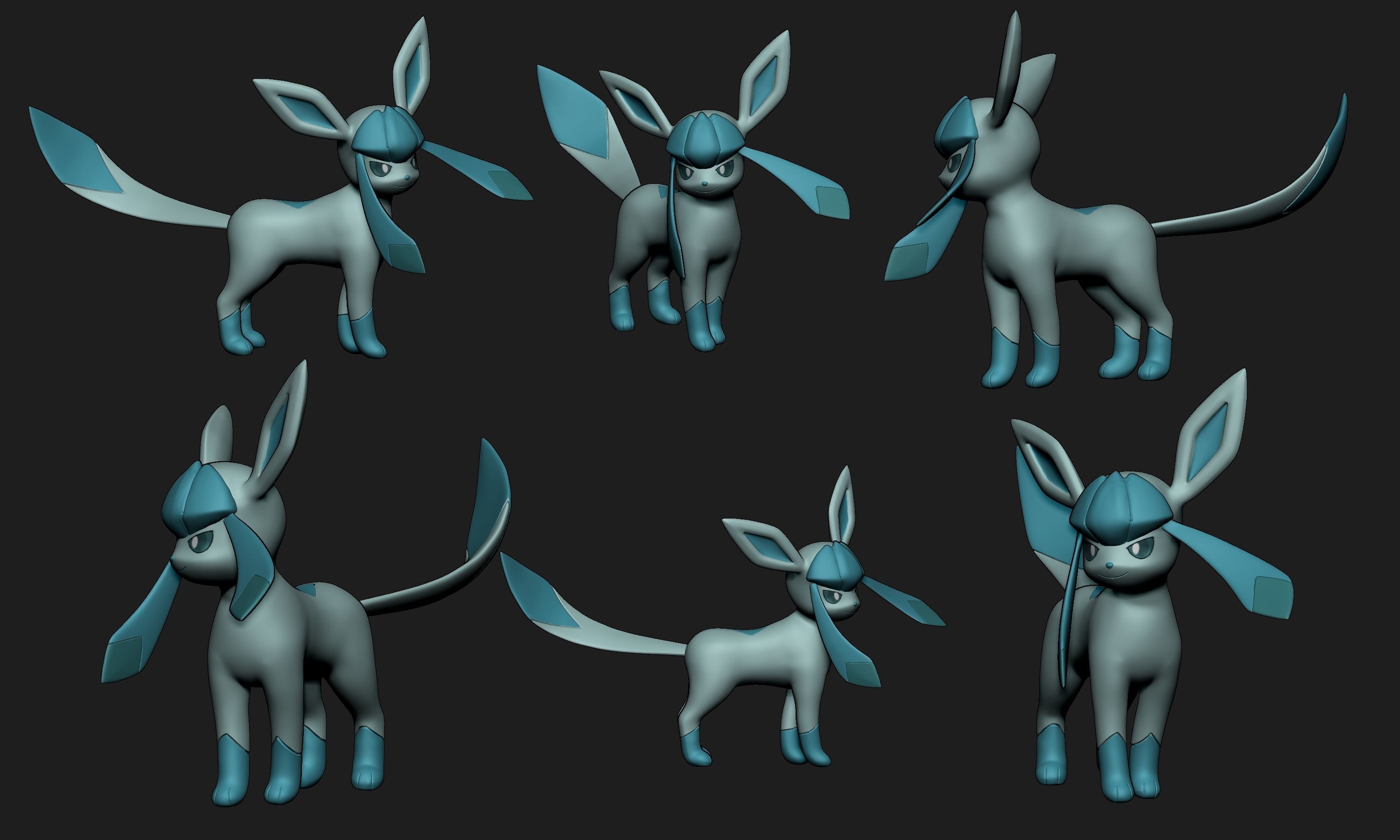 Pokemon - Glaceon 3D print model_3