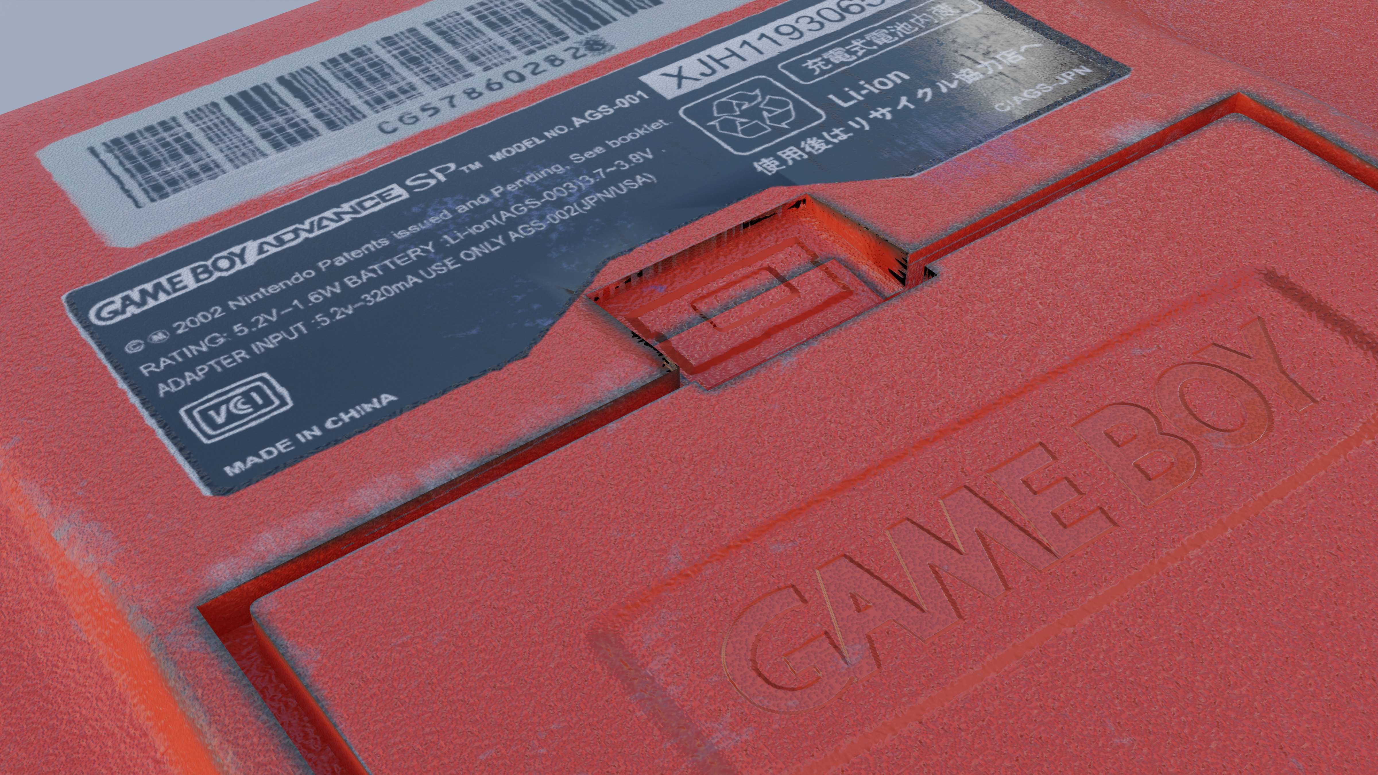 Gameboy Advance - A 3D Model of Vintage Gaming Nostalgia Low-poly 3D model_5