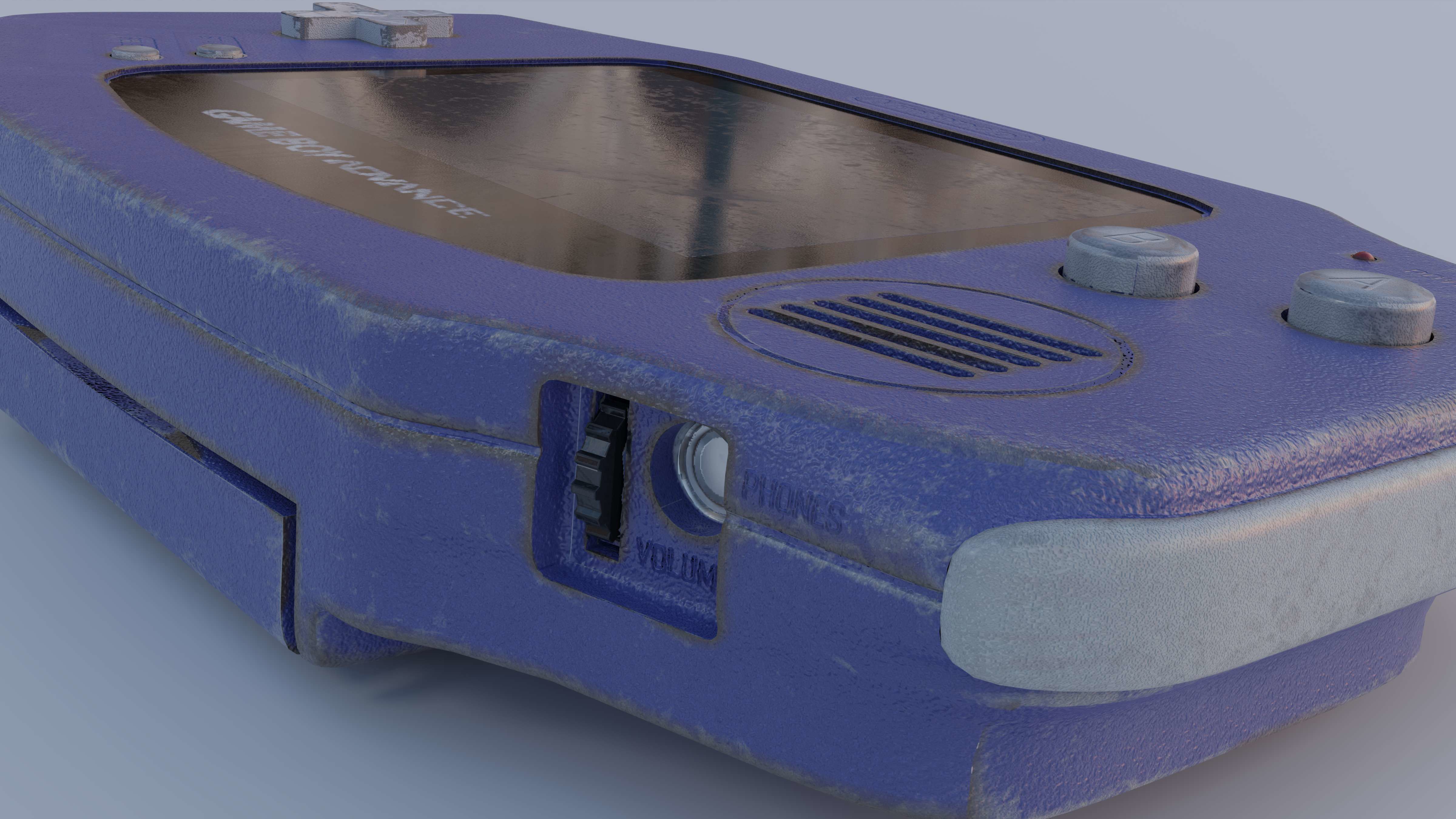 Gameboy Advance - A 3D Model of Vintage Gaming Nostalgia Low-poly 3D model_4