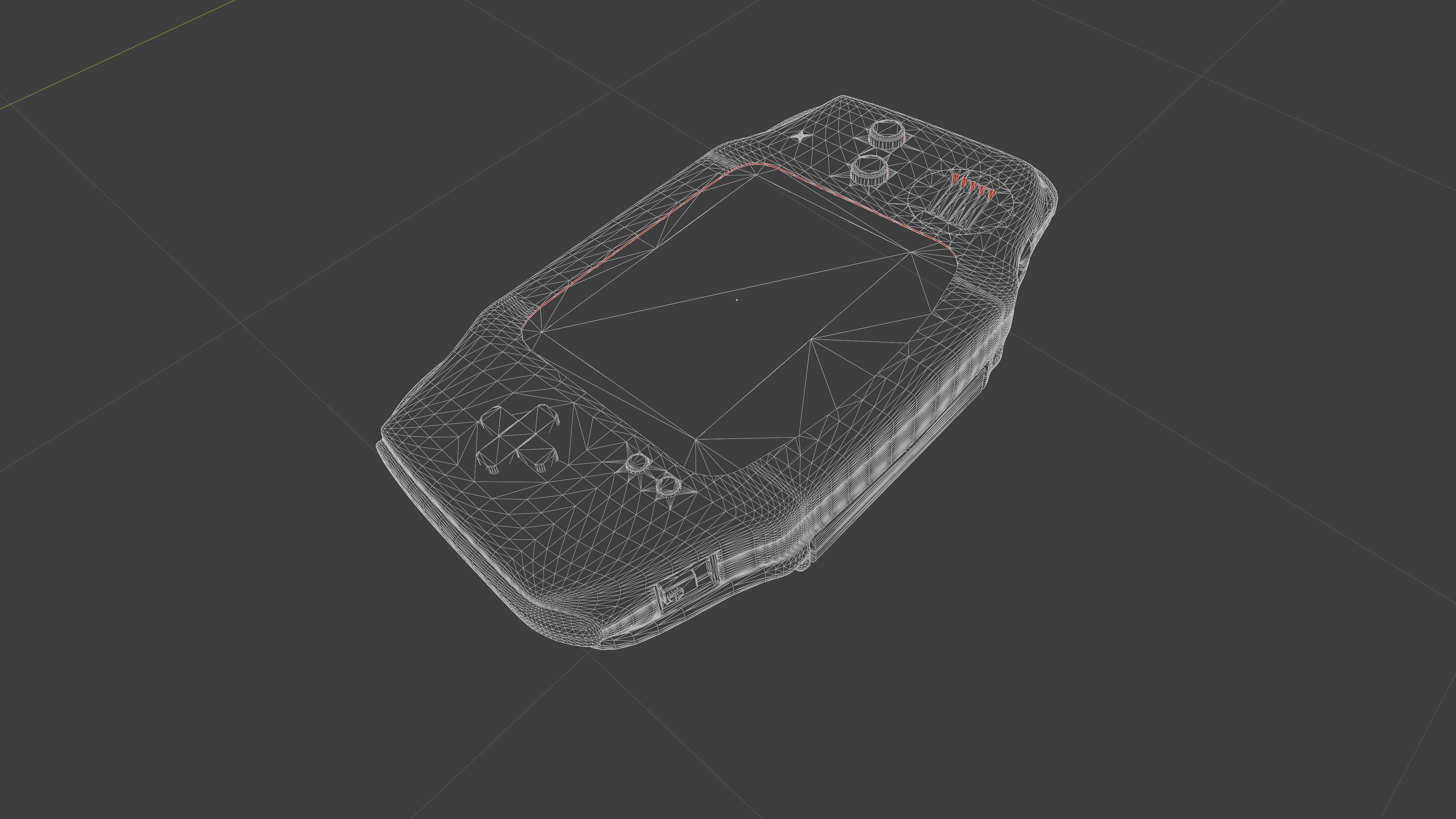 Gameboy Advance - A 3D Model of Vintage Gaming Nostalgia Low-poly 3D model_6
