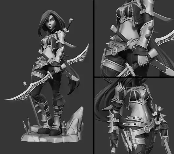 League of Legends Katarina 3D print model