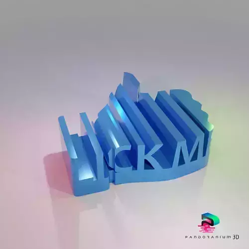 3D Word Shape - Lick Me 3D print model